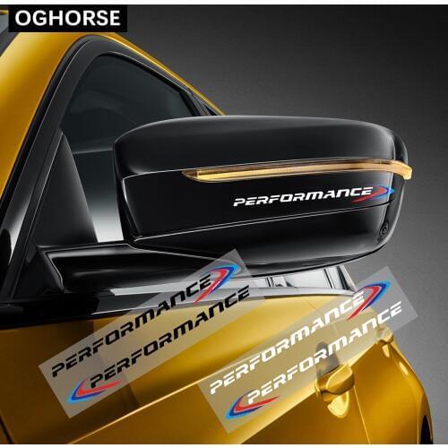 2 Pcs New Performance Decal Side Rearview Mirror Sticker For BMW E90 E46 F30 F10 F07 F34 X1 X3 X4 X5 E70 F15 X6 F16 M3 M5 G20 X2