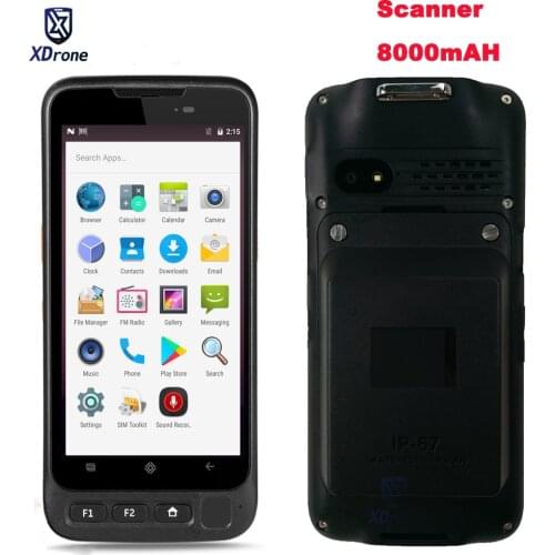 Original QR Barcode Reader 2D Android Scanner POS Handheld PDA Terminal Mobile Data Collector 8000mAH Battery NFC cash register