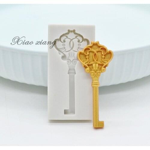 3D Keys Silicone Molds Cake Border Moulds For Baking Fondant Chocolate Sugarcraft Mould Cake Decorating Tools Kitchen Bakeware