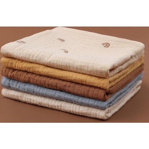 5 Pcs Towel Baby Facecloth Bath Towel Handkerchief Cotton Burp Cloth Soft Absorbent Gauze Washcloth