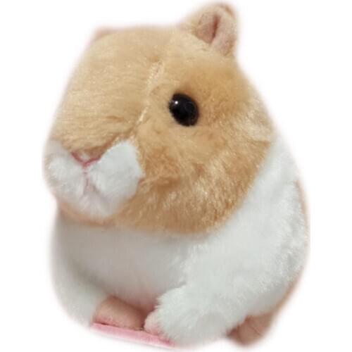Kid Cute Simulation Hamster Stuffed Doll Plush Toy Key Chain Pendant Girl Gift