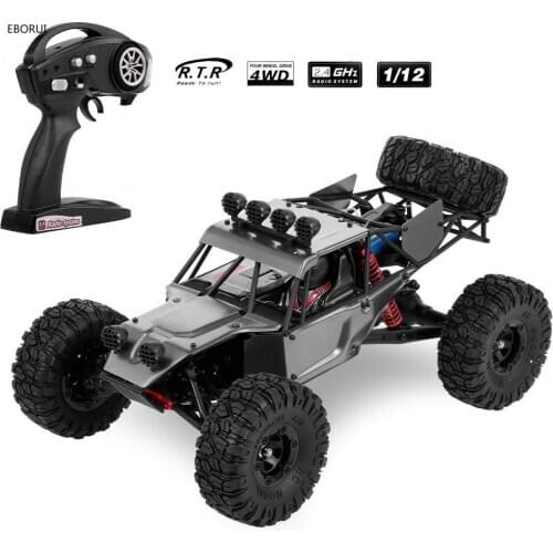 EBORUI Updated FY03H RC Car 1:12 Desert Off-Road Buggy Metal Shell 2.4GHz 4WD 35km/h High Speed Remote Control Car RTR Gift
