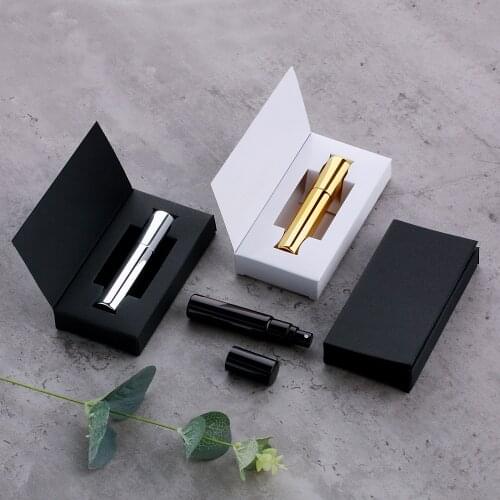 50Pcs/Lot 10ml Spray Perfume Bottle With Packing Box And Glass Perfume Bottle Atomizer Empty Bottle