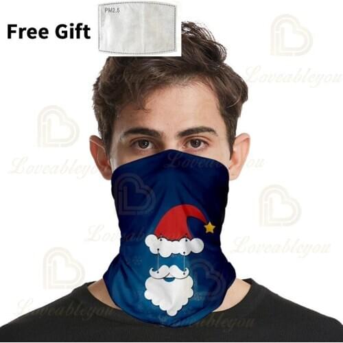 Hot Sale Christmas Face Cover Balaclava Scarf Neck Outdoor Sport Silk Unisex Head Face Neck Gaiter Climbing Scarf