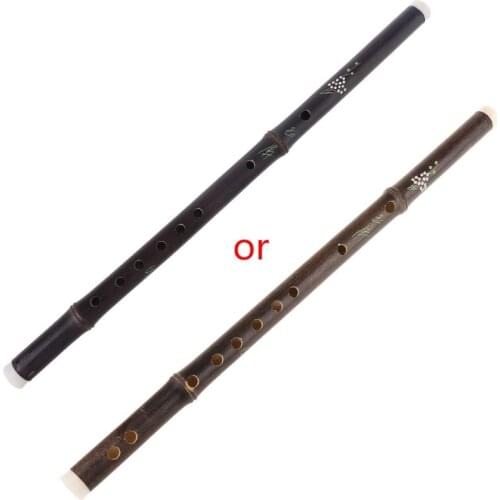 Chinese Purple Yunnan Bamboo Flute One Sections Handmade Dizi Musical Instrument Drop Shipping
