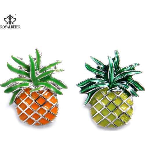 Pineapple Snap Button Metal Animal 18mm Snaps Button Gold Silver Color Charm With Rhinestone For Snap Jewelry Womens bracelet