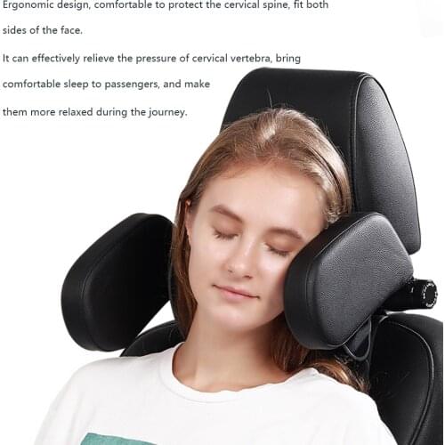 Comfort Car Seat Headrest Neck Car Accessorie Interior U-shaped 180°Rotation Pillow Under Head Side Rest Support For Adult Child