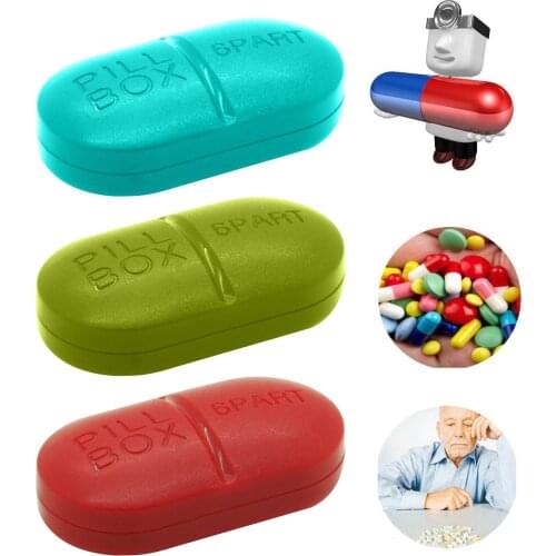 6 Grids Medicine Box Storage Organizer Travel Portable Tablets Container ablet Container Pill Case Splitters Holder