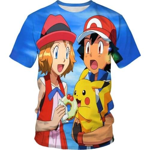 Summer fashion trend cute baby 3D printing pattern mens casual T-shirt suitable for family and parents parent-child clothing