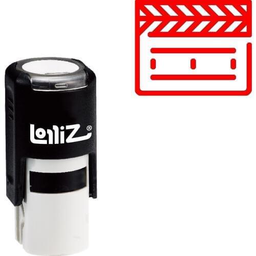 LolliZ Clapperboard Self-Inking Rubber Stamp - Modern Symbol Series