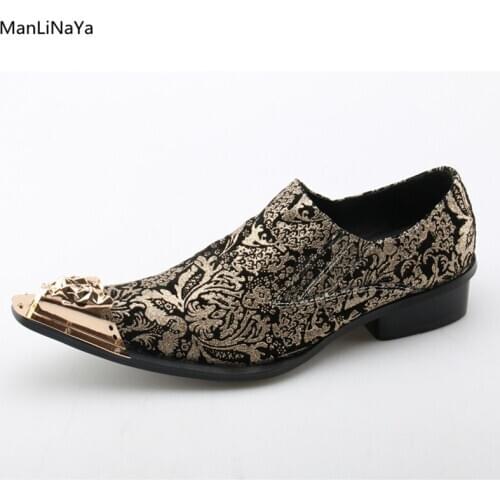 ManLiNaYa Mens Leather Shoes