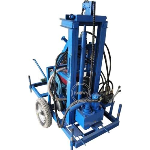 Household Small Folding Automatic Water Well Drilling Machine Hydraulic Drill Rig Farmland Irrigation 100 Meter Free Shipping