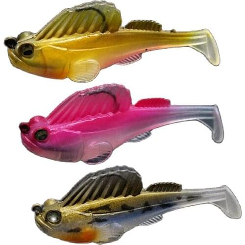 Japen 7/14/20g Fishing Jigging Wobbler Soft Lure Lead Head Mustad Hooks Swimbaits Silicone soft Lure for Pike Bass Perch
