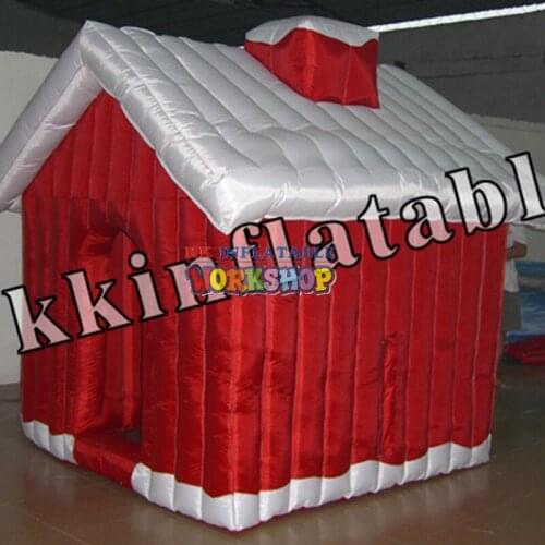 Factory direct inflatable Christmas house Santa Claus house tent outdoor advertising