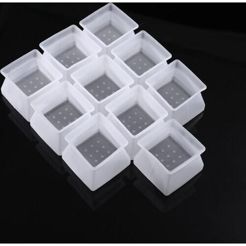 10pcs Square Silicone Chair Leg Cover Pad Table Chair Feet Caps Pads For Floor Tile Anti Scratches Furniture Protectors