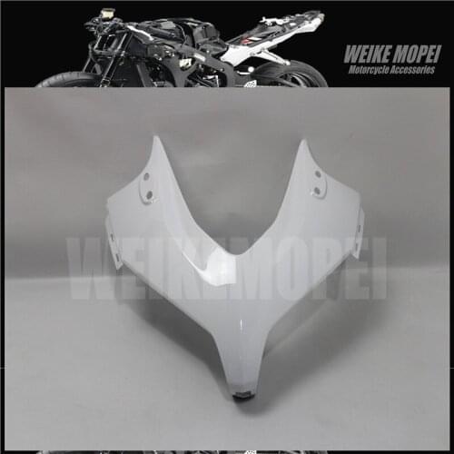 White Motorcycle Front Upper Fairing Headlight Cowl Nose Panel Fit For HONDA CBR500R 2013 2014 2015