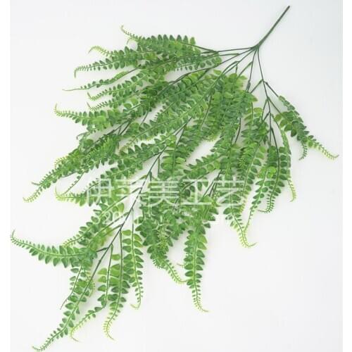 86CM length Plastic Persian Grass Hanging Vine Leaves Artificial green Plants Leaves Garland Home Garden wall Decor free shipin