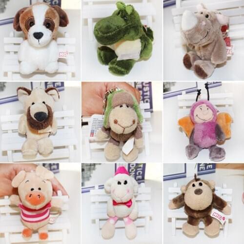 10cm plush Animal doll good quality comfortable Pendant decoration Schoolbag car keychain