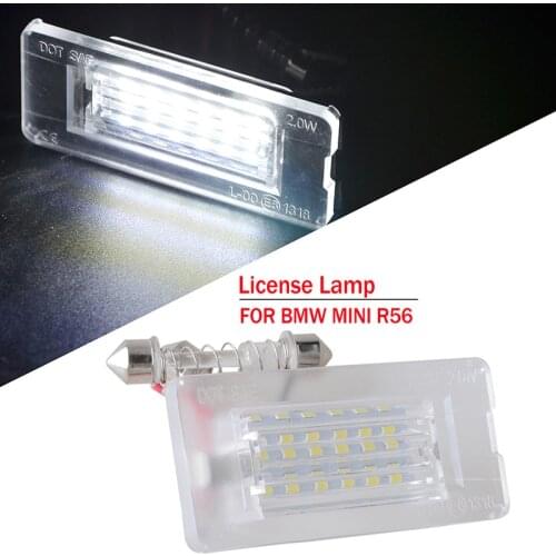 Fit For MINI Cooper R56 R57 R58 R59 2006-2014 MKII Models Car Rear License Plate Light Lamp Assembly Car Accessories