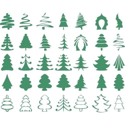 Christmas tree TR-012 Metal steel cutting dies Stencil DIY Craft festival cards Scrapbooking Dies Decorative Album Paper Card