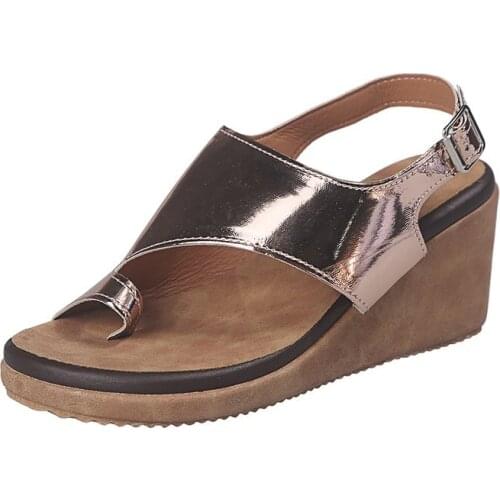 IN 2021 Women Comfy Plain Shoes Wedge Heel Ladies Casual Big Toe Foot Correction Sandals Orthopedic Bunion Corrector Flip Flop