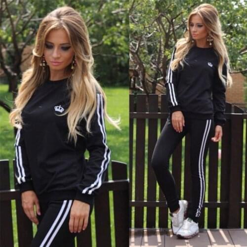2020 Tracksuit Sets Womens 2 Piece Set Letter Print Short Sleeve Female Top Suit 2020 Summer Sport Pant Suits Ladies