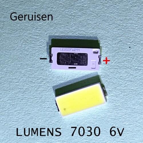 LUMENS LED 7030 LED TV Backlight High Power 1W 6V LED Backlight Cool white For LED LCD TV Backlight Application 100PCS