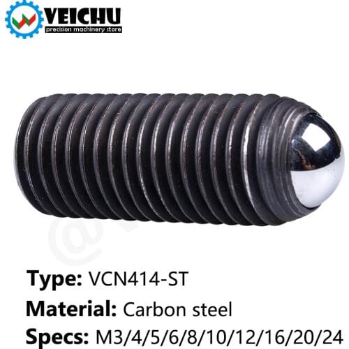 VCN414-ST Springs Ball Plungers Internal Hexagon Thread Ball Plungers To Locating With Carbon Steel Body And Satainless Ball