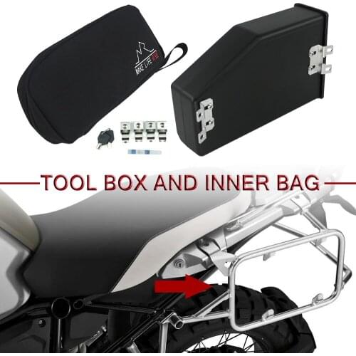 ToolBox For BMW R1250GS Adventure 2018-2021 R 1250 GS R1250 GS LC ADV Left Side Bracket Decorative Plastic Box 5 Liters Tool Box
