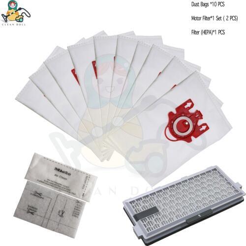 Replacement Filter HEPA AH-50 dust bags for Miele Type FJM AirClean 3D S4000-S4999 S4 S6000-S6999 S6 Complete C1 Compact C1-C2