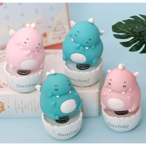 ZOCDOU 1 Piece Cartoon Cute Little dinosaur Small Statue Little Figurine Crafts Figure Ornament Miniatures