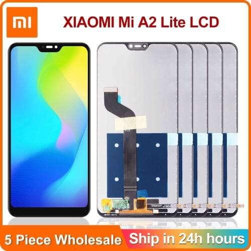 5 Piece/lot For Xiaomi Mi A2 Lite Display Touch Screen Digitizer Replacement For Xiaomi Redmi 6 Pro LCD Mi A2 Lite LCD