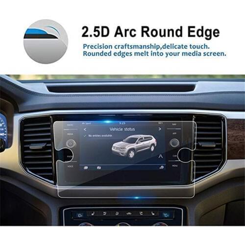 8 Inch for Volkswagen Atlas 2018 2019 Tempered Glass Car Navigation Screen Protector Screen Center Touch Anti Scratch