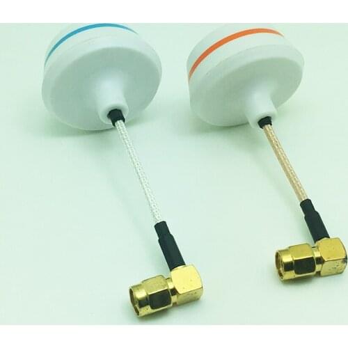90 Degree 5.8G High Efficiency Circular Polarized TX/ RX Antenna Set - RP-SMA Plug, White