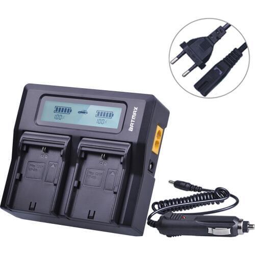 Batmax LP-E6 LPE6 Battery charger LCD Rapid Dual Charger for Canon 5D Mark II/III 6D 7D 60D 60Da 70D DSLR EOS 5DS camera battery