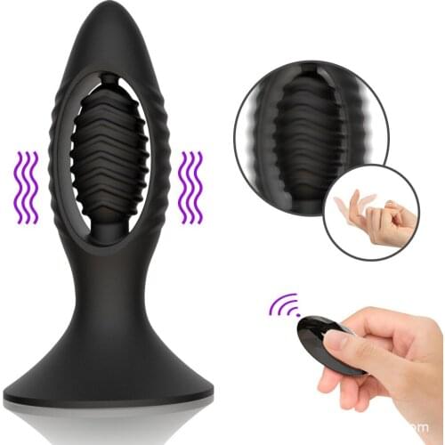 Anal Vibrator Hollow Butt plug Male Prostate Massager Adult Erotic Toys Wearable Anal Plug Male And Female Masturbator Sex Toys