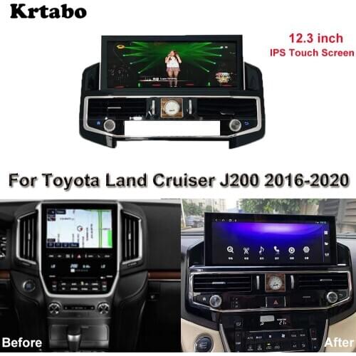 Android Radio Octa Core 4G RAM For Toyota Land Cruiser J200 2016-2020 Car GPS Navi Multimedia Player Stereo HD Touch Screen