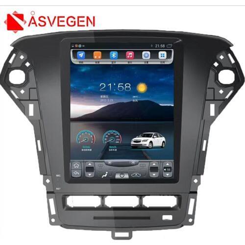 Asvegen 10.4'' Vertical Screen Car Audio Stereo Radio For Ford Mondeo 2011-2013 Android 6.0 DVD GPS Navigation Multimedia Player
