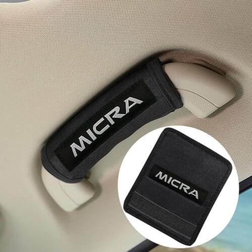 Car interior Car roof handle plush protective cover for Nissan Micra K11 K12 K13 K14 Car-Styling Accessories