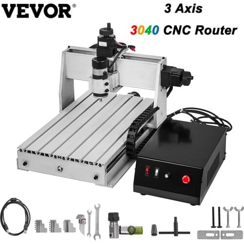 VEVOR 3 Axis 3040 CNC Router Engraver USB Port ER11 500W Cutter Engraving Milling Machine for Woodworking Machinery DIY Craft