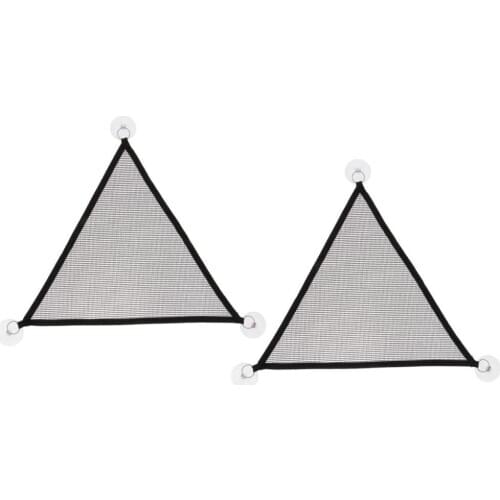 2 PCS Triangular Reptile Hammock Lounger Accessories Set with Suction Cup for