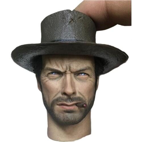 Custom Made 1/6 Scale Head Sculpt Clint The Good For Hot Toys Body