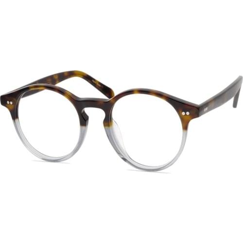 Round Acetate Glasses Frame Retro Unisex Progressive Multi-focal Lens Optical Eyewear See Near Far Presbyopia Reading Eyeglasses