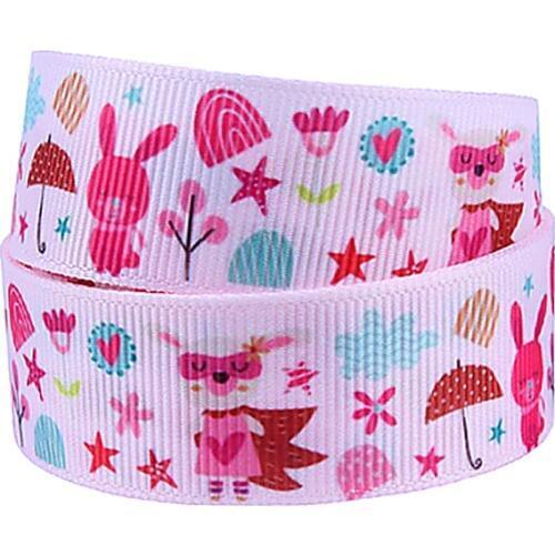 FLRA Ribbon High quality heat transfer printed cartoon character grosgrain ribbon