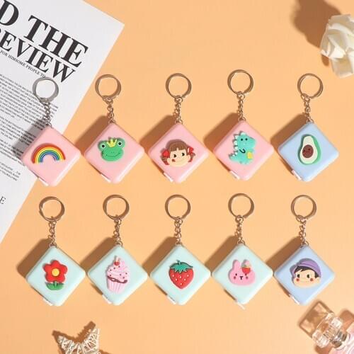 Mini Small Tape Meter Tape Tailor Ruler Keychain Measuring Tape Clothing Size Tape Measure Sewing Tools Accessory