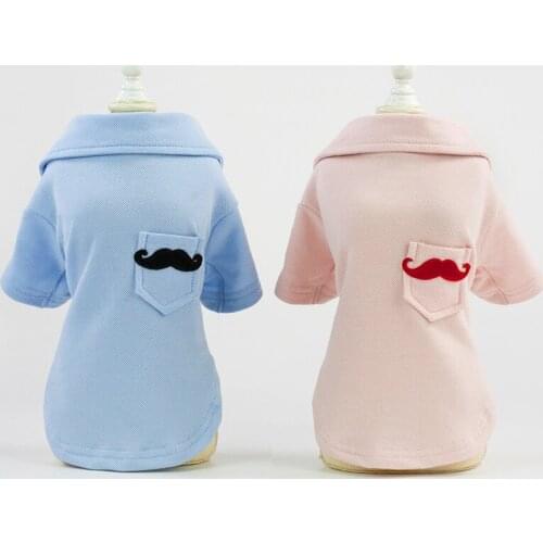 Fashion Vest Small Dog T-shirt 100% Cotton Pet Short Sleeve Solid Clothes Summer Breathing Outfits For Little Pet Cat(S-XXL)