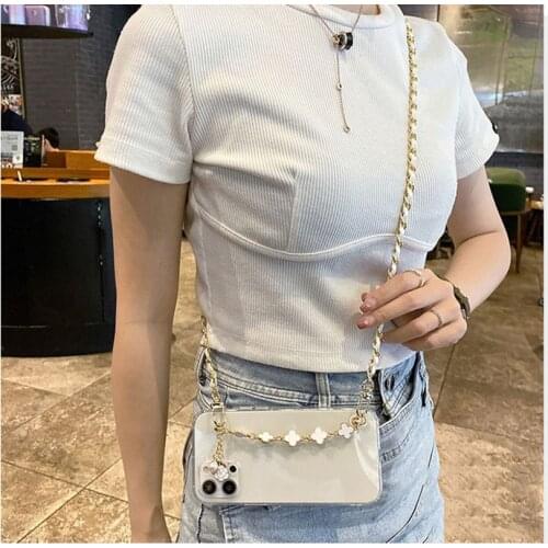 Soft Clear Cord Chain Case For Xiaomi 8Lite 9 SE 10Pro 11Ultra Note 10 for Mi Max 2 3 Mix 2 2S CC9 Pro Poco X3 Cossbody Cover