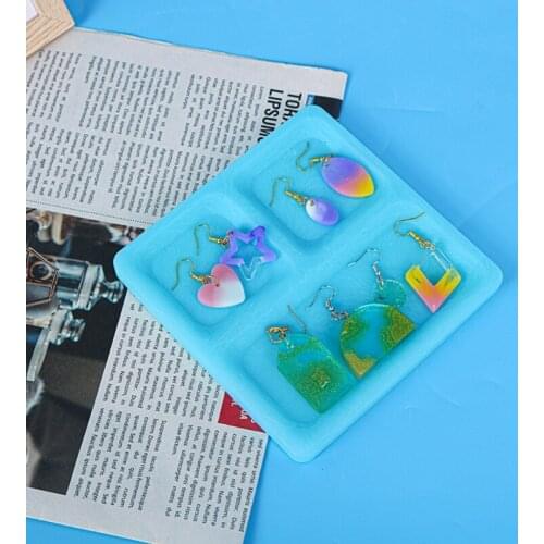 Jewelry Storage Tray Epoxy Resin Mold Serving Board Fruit Snack Plate Casting Silicone Mould DIY Crafts Decorations Casting