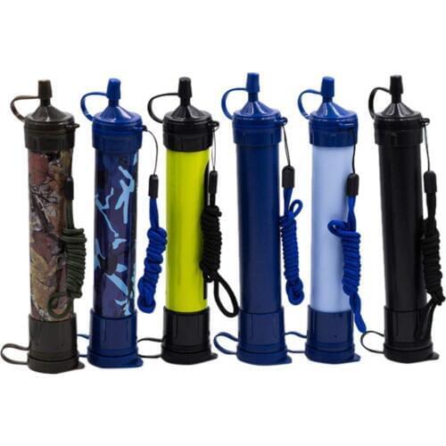 Portable Soldier Pressure Water Filter Purifier Hiking Camping Survival Emergency Safety ABS Outdoor Sports Survival Kit