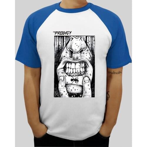 THE PRODIGY FAT LIP HARDCORE TECHNO DANCE INDUSTRIAL BAND NEW WHITE T-SHIRT Printed T Shirts cotton top tees